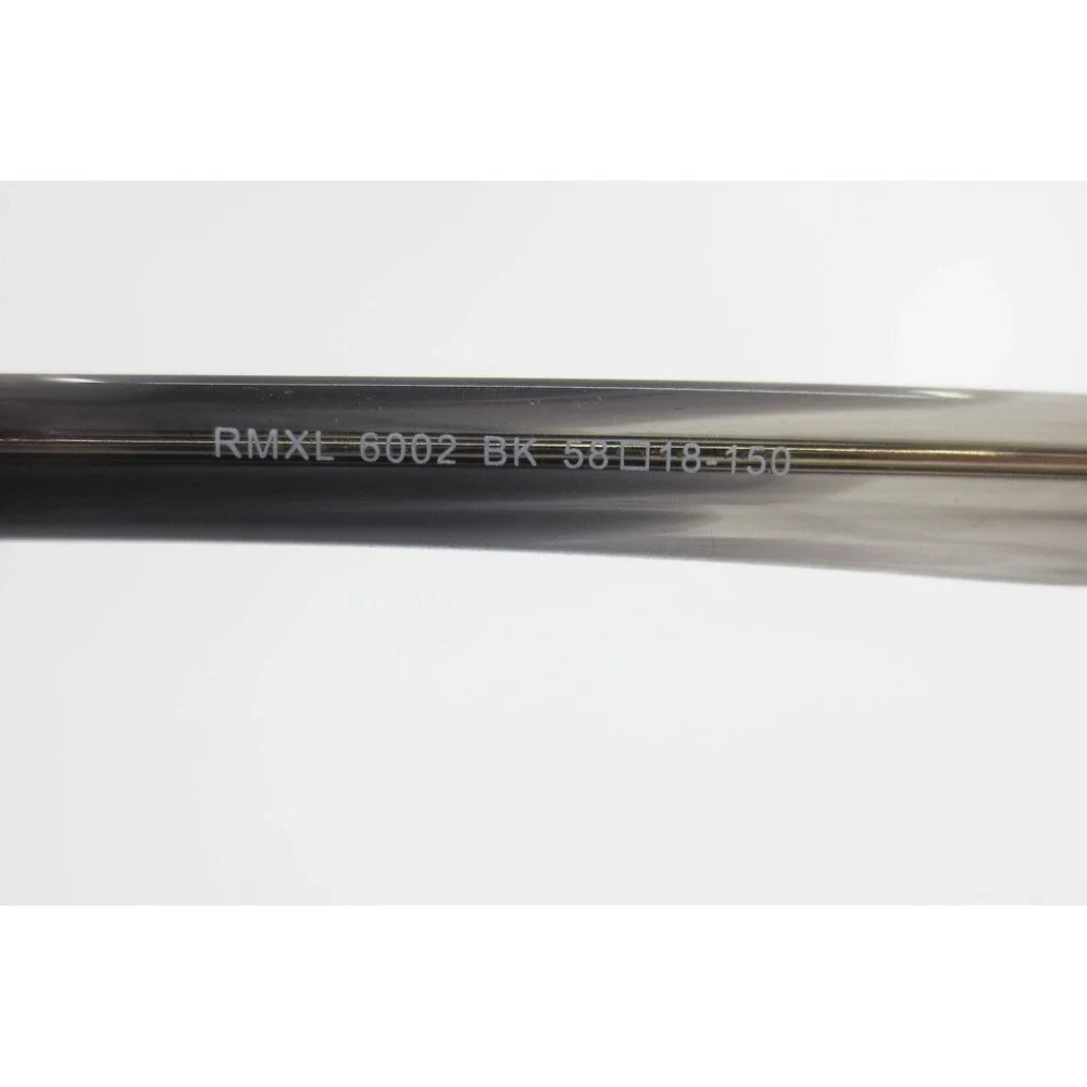 Robert Mitchel XL RMXL 6002 BK Eyeglass Frames Black Grey Rectangle 58-18-150